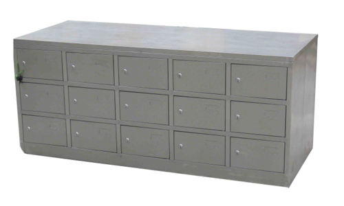 五層25門(mén)單面帶門(mén)鎖鞋柜